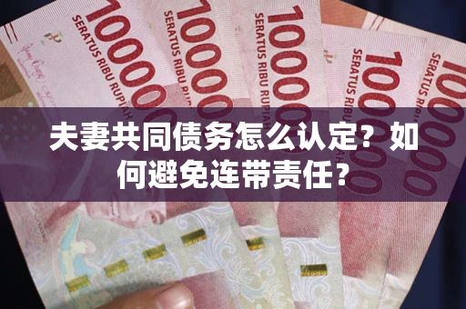 济南夫妻共同债务怎么认定？如何避免连带责任？