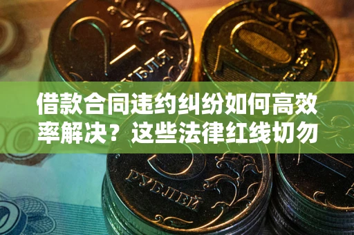 济南借款合同违约纠纷如何高效率解决？这些法律红线切勿触碰