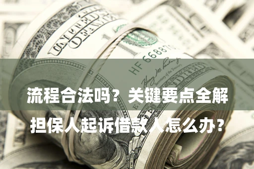 济南

担保人起诉借款人怎么办？流程合法吗？关键要点全解析