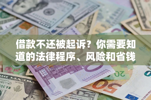 济南借款不还被起诉？你需要知道的法律程序、风险和省钱技巧